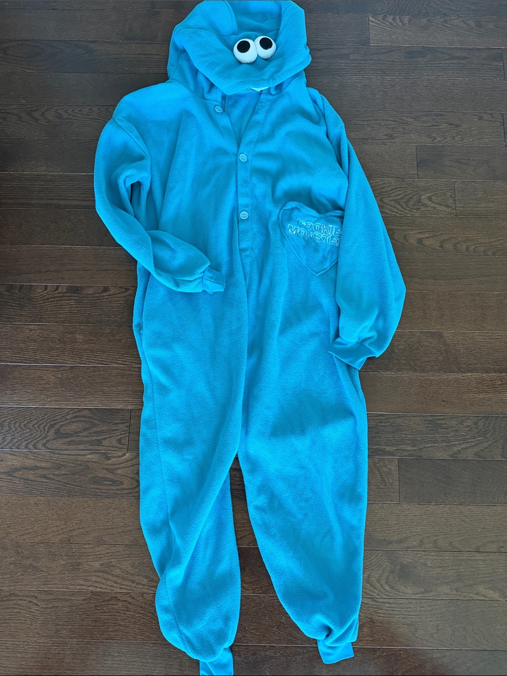Adult Small Cookie Monster One-Piece costume